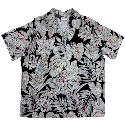 Ladies Jungle Leaves (Black)