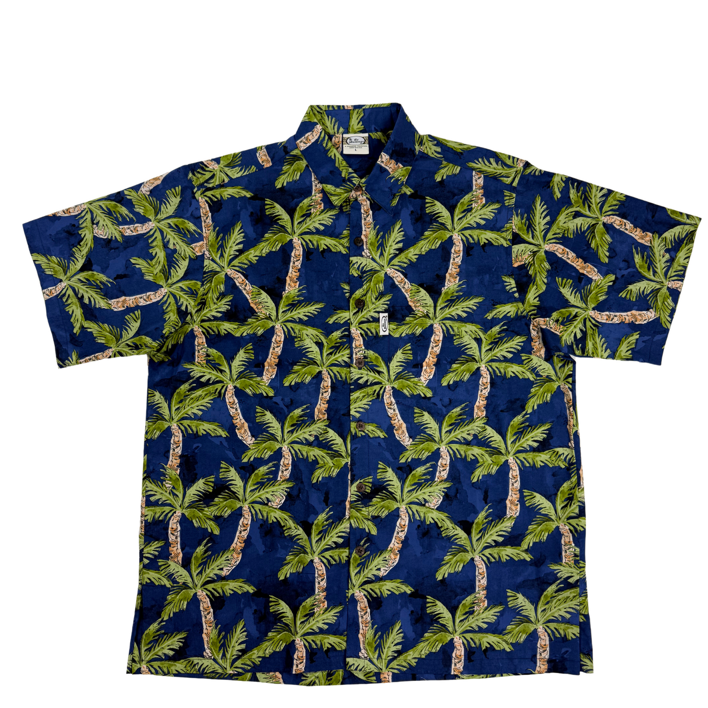 Water Palms (Navy)