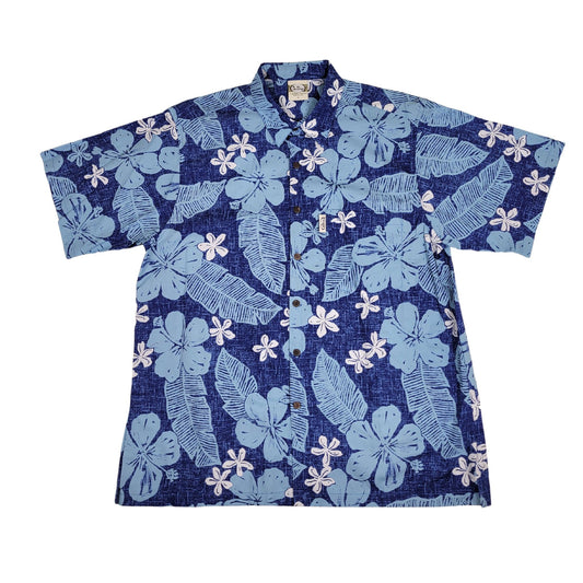 Texture Hibiscus (Navy)