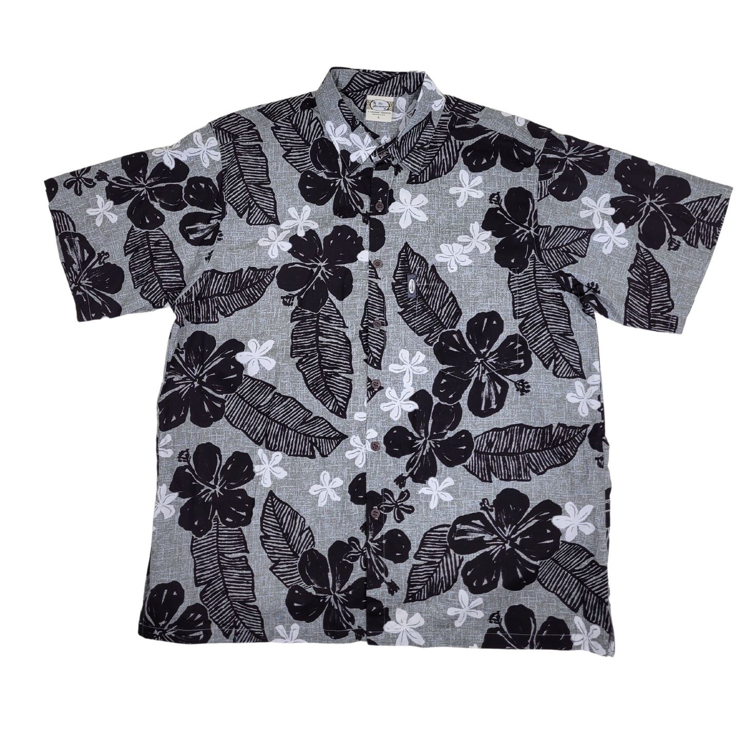 Texture Hibiscus (Silver)