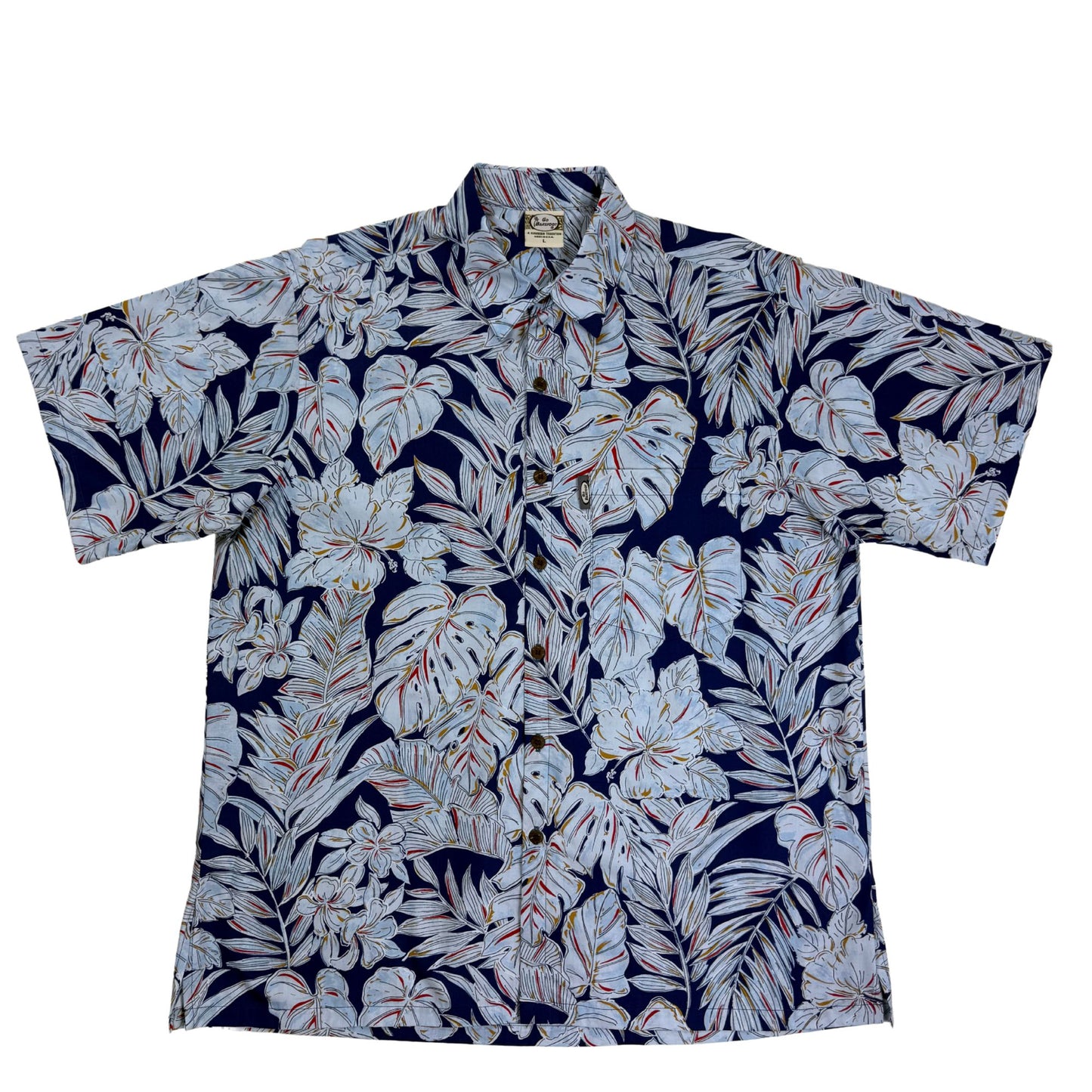Jungle Leaves (Navy)