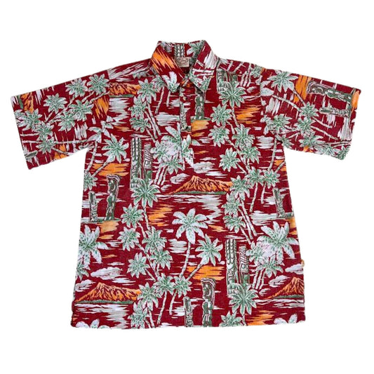 Tiki Sunset Pullover (Red)