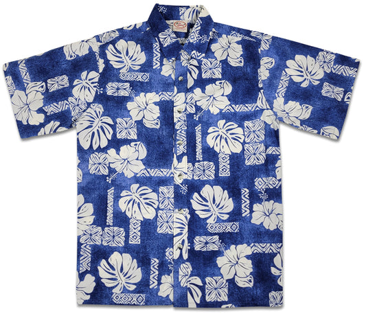 Hibiscus Pareo Reverse (Blue)