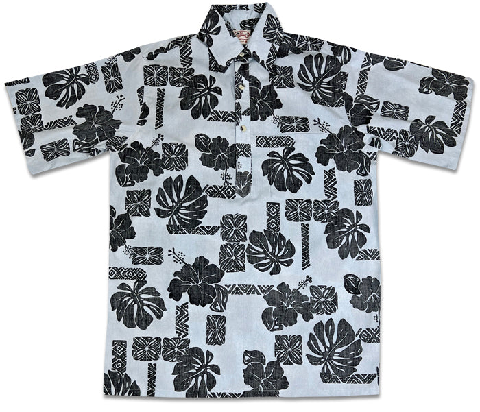 Hibiscus Pareo Pullover (Silver)