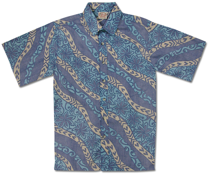 Floral Wave Reverse (Navy)