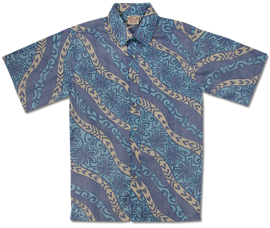 Floral Wave Reverse (Navy)