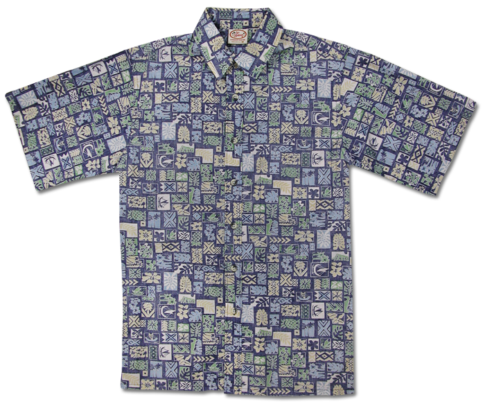 Hawaii Blocks Reverse (Navy)
