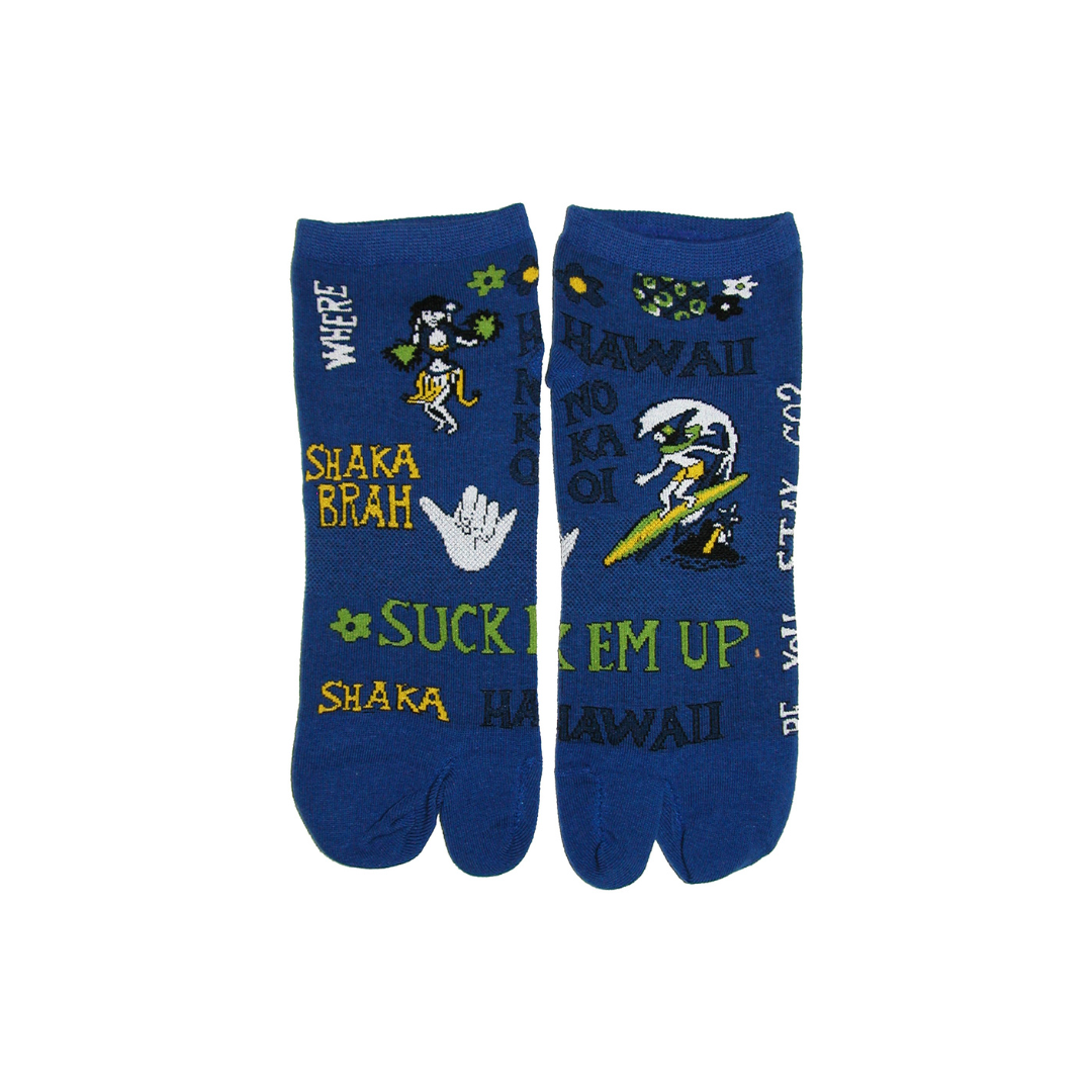 Pidgin English (Blue) Low Cut Socks