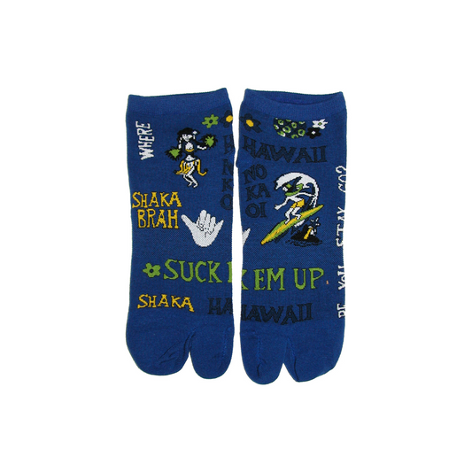 Pidgin English (Blue) Low Cut Socks