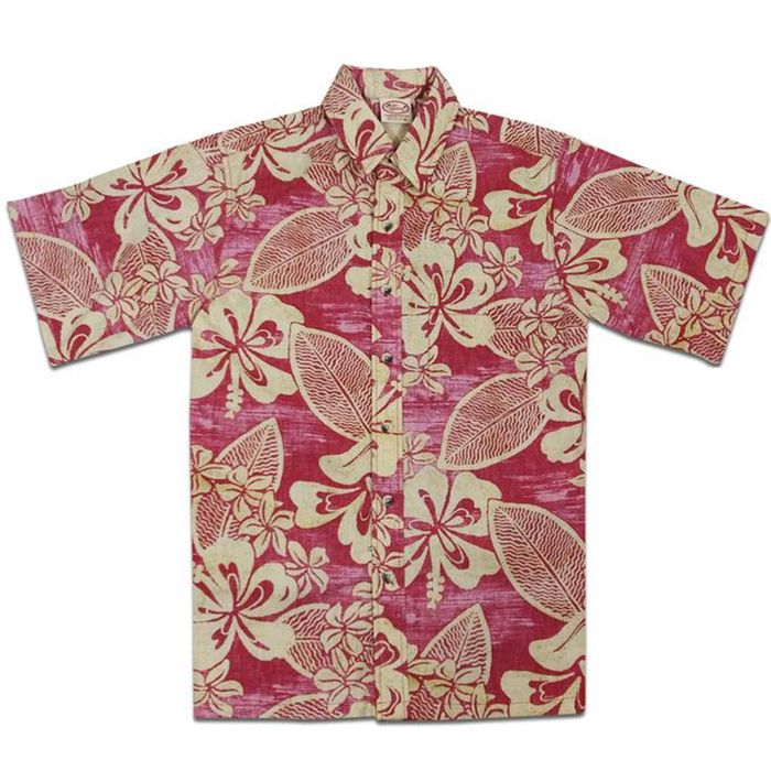 Floral Pareau Reverse (Red)