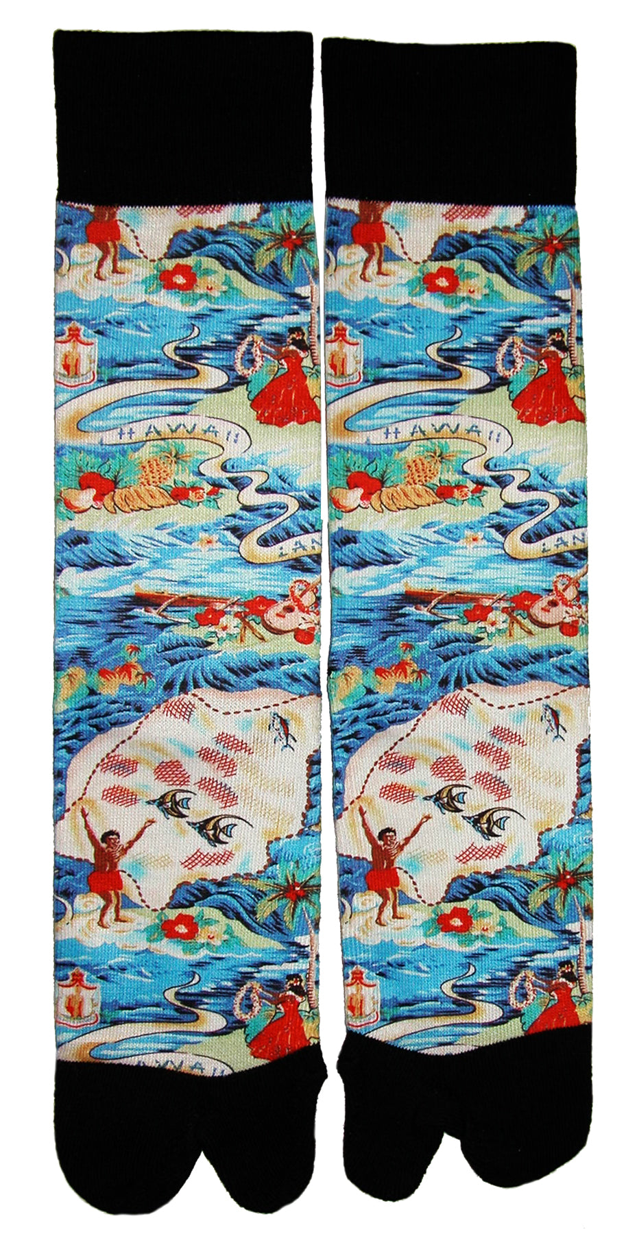 Land of Aloha (Blue) Crew Socks
