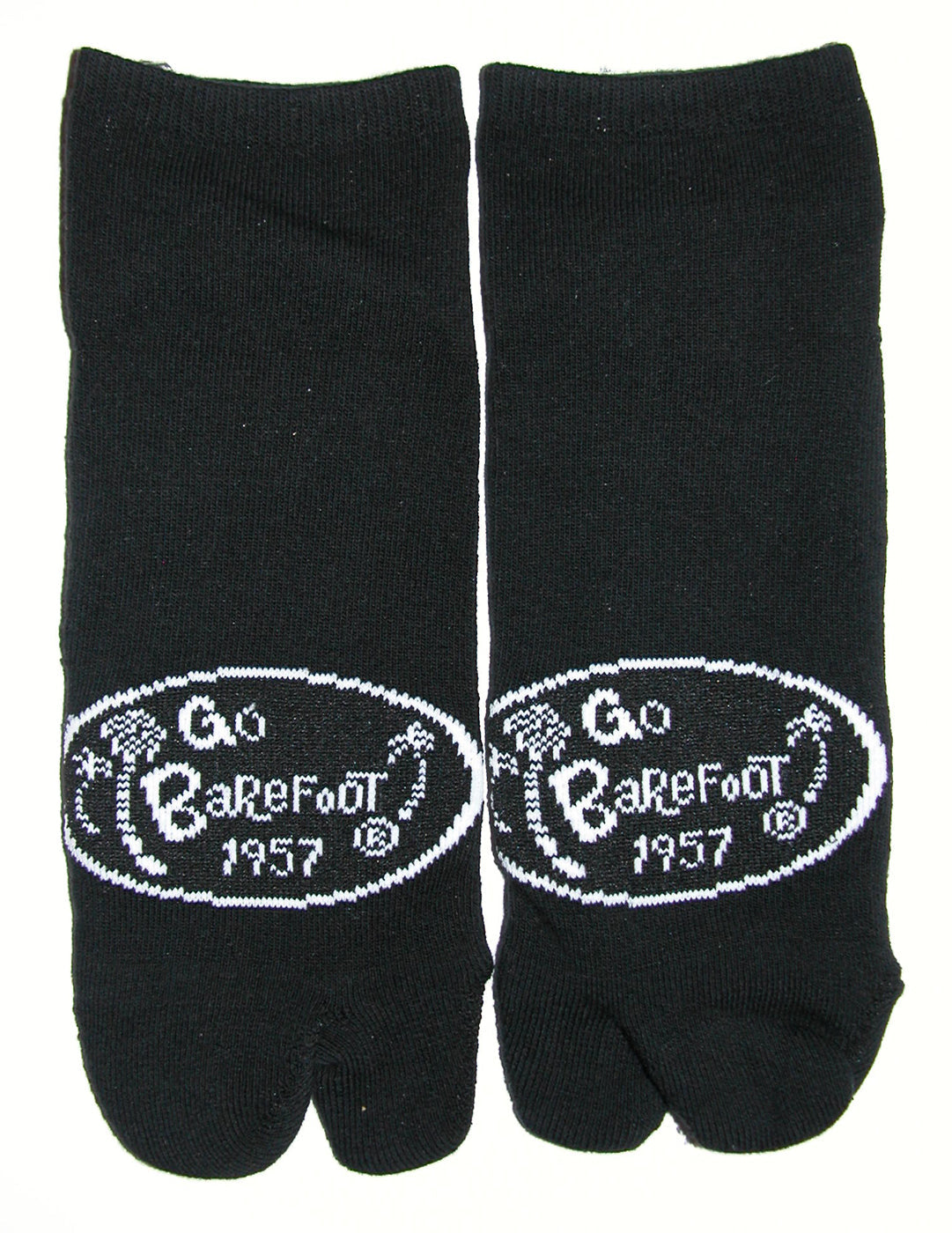 Go Barefoot Logo (Black) Low Cut Socks