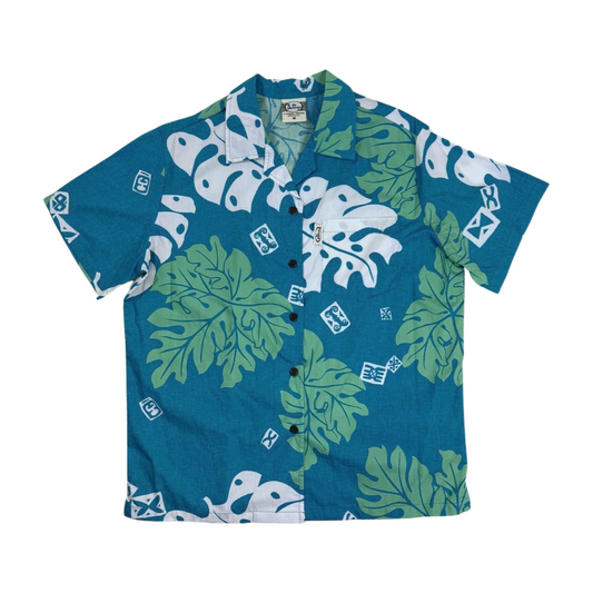 Ladies Tahitian Monsterra (Teal)