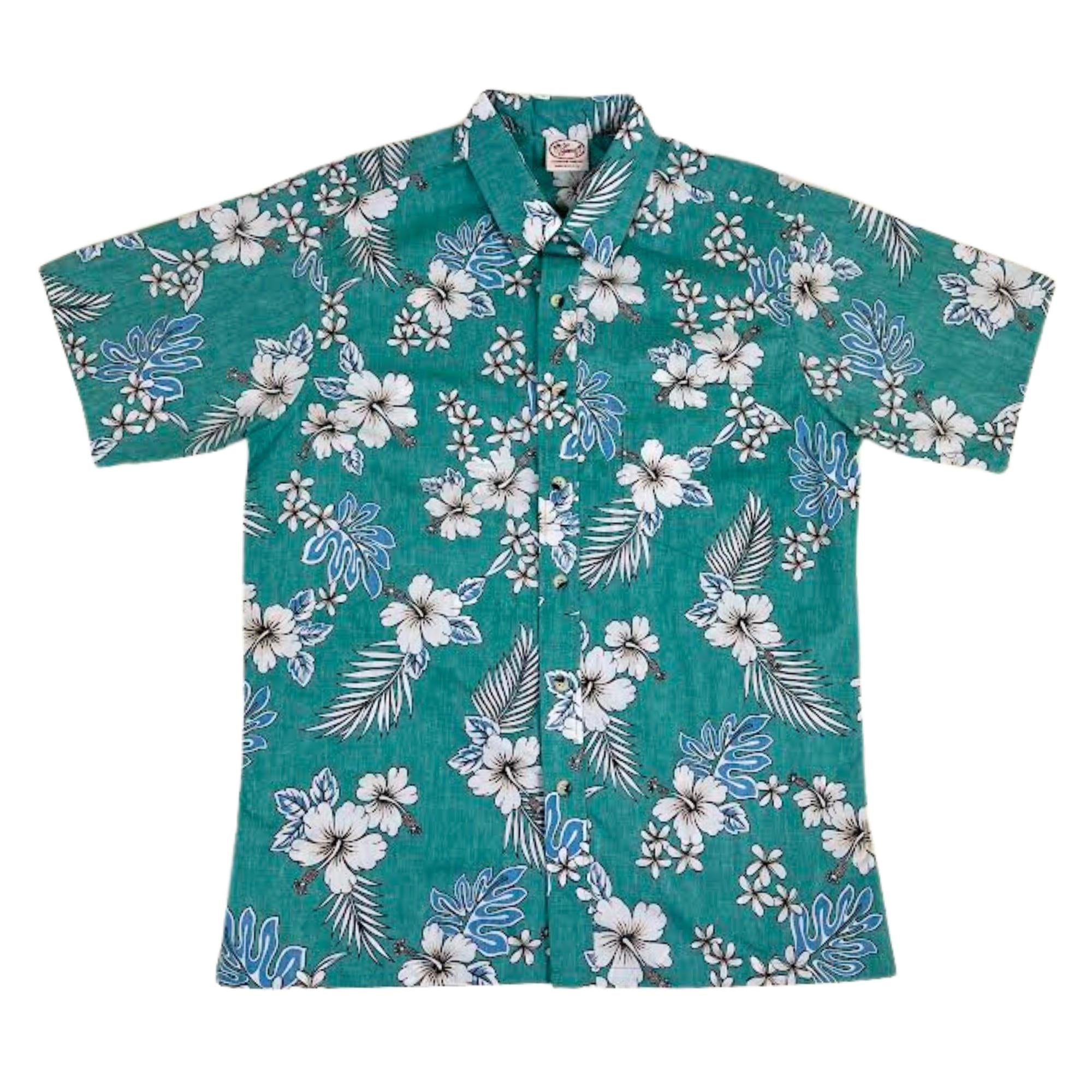 Haole Hibiscus Reverse (Jade) – Go Barefoot 1957