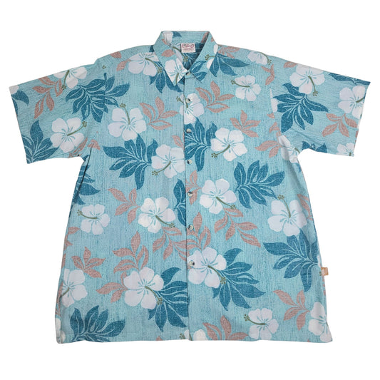 Hibiscus Cross Reverse (Aqua)