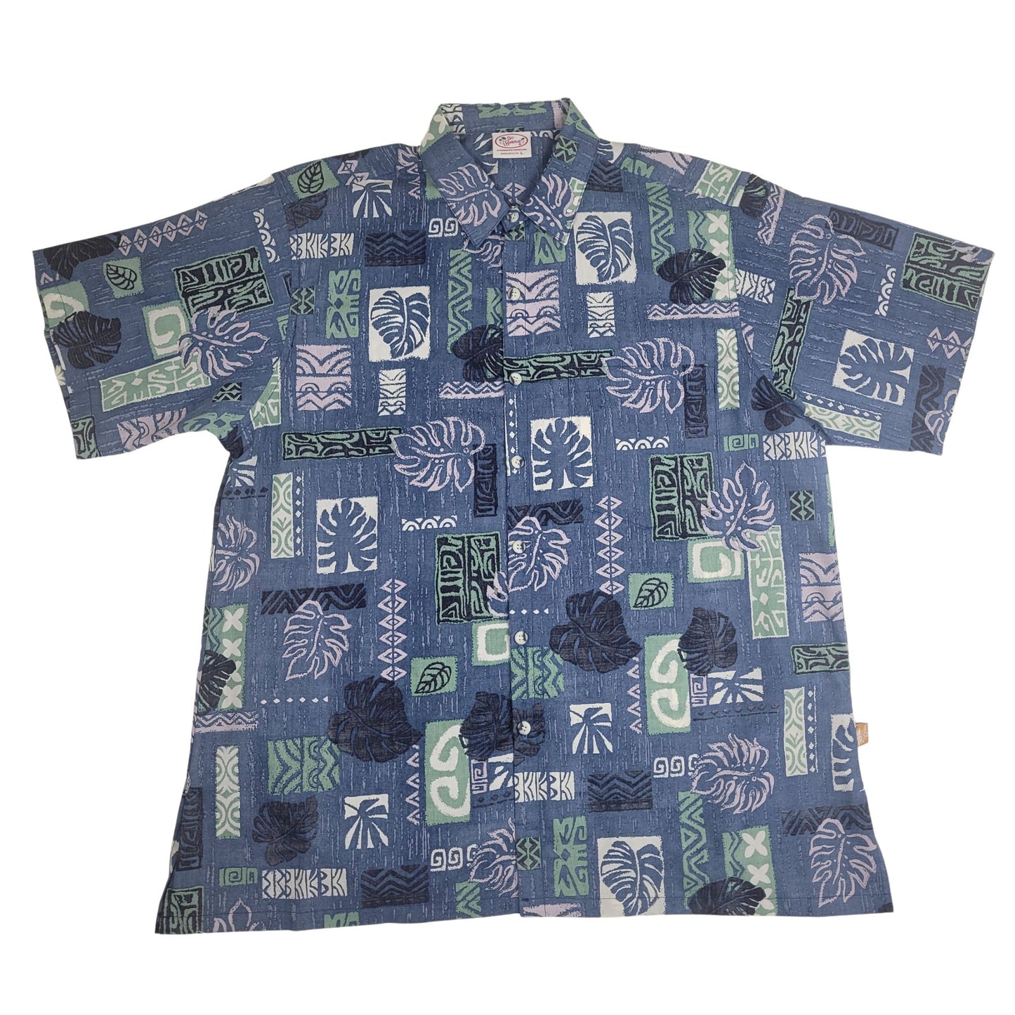 Monsterra Blocks Reverse (Navy)
