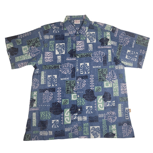 Monsterra Blocks Reverse (Navy)