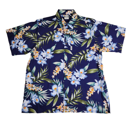 Orchid Garden (Navy)