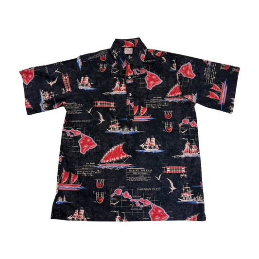 Island Map Rightside-Pullover (Black)
