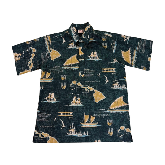 Island Map Rightside-Pullover (Green)