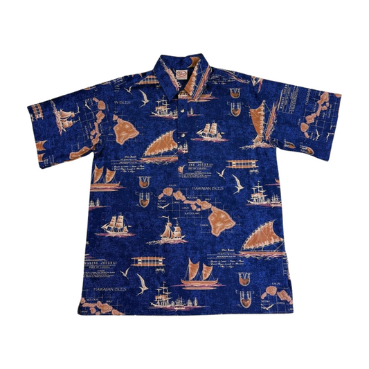 Island Map Rightside-Pullover (Navy)