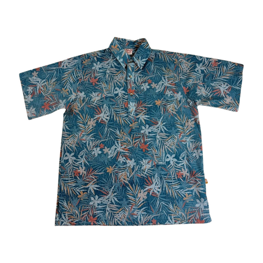 Jungle Collage Pullover (Teal)