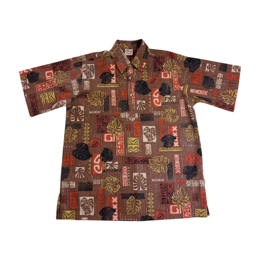 Monsterra Blocks Pullover (Brown)