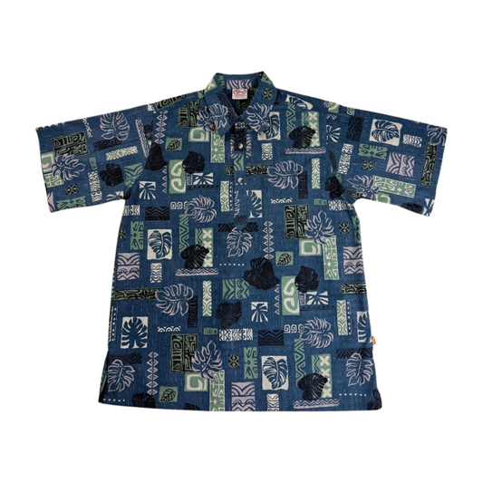 Monsterra Blocks Pullover (Navy)