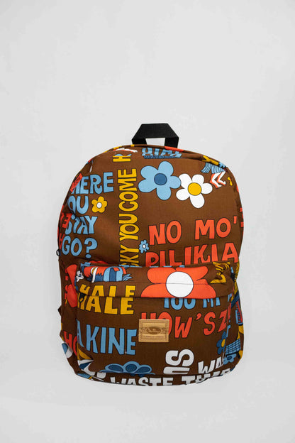 Waste Time Backpack (Brown)