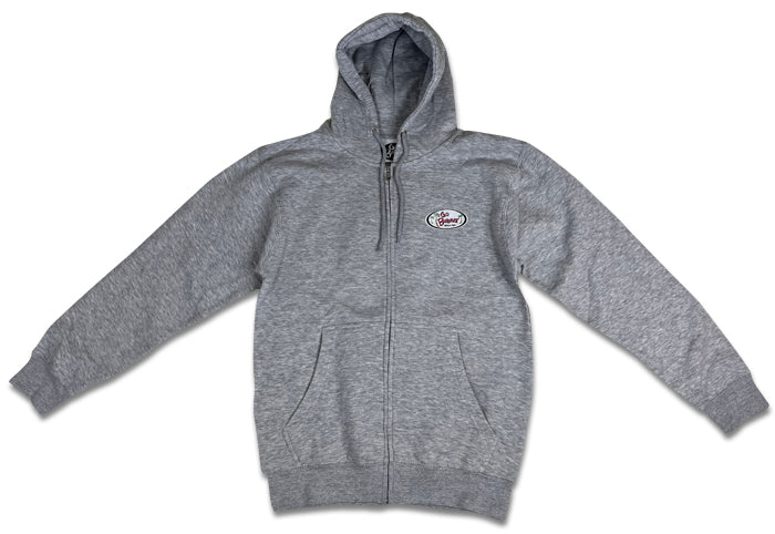 Go Barefoot Zip Hoodie (Heather Grey)