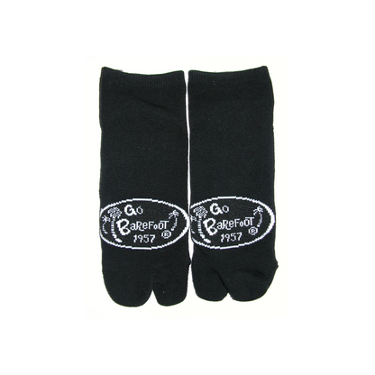 Go Barefoot Logo (Black) Low Cut Socks