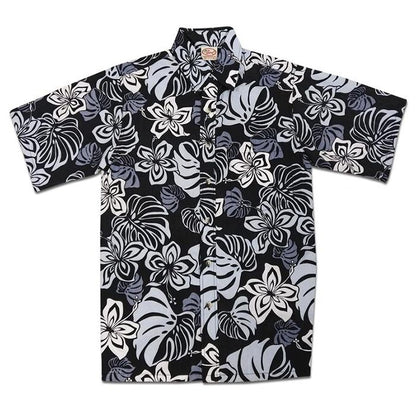 Abstract Hibiscus Reverse (Black)