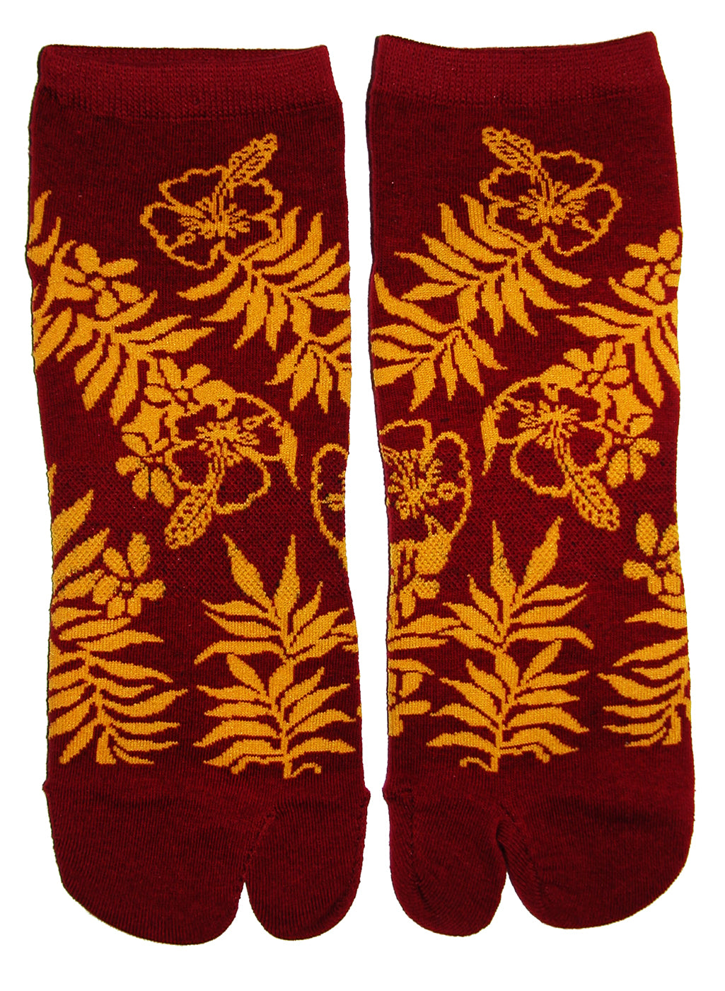 Mini Tahitian (Cardinal/Gold) Low Cut Socks